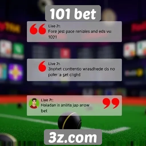 Avaliações de usuários sobre a experiência na 101 bet